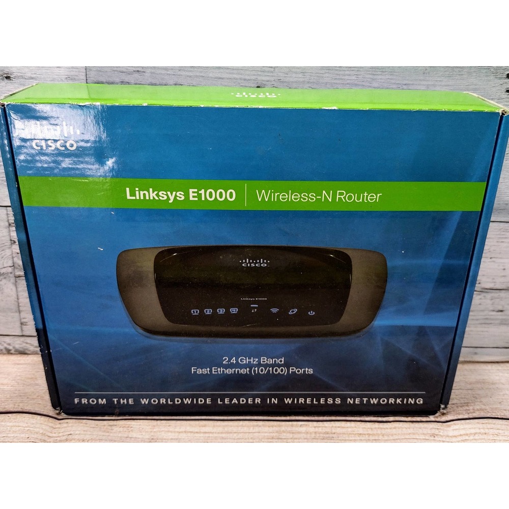 Linksys Cisco (E100) Wireless-N Router 2.4GHZ Band! Retail $78! Fast Shipping!